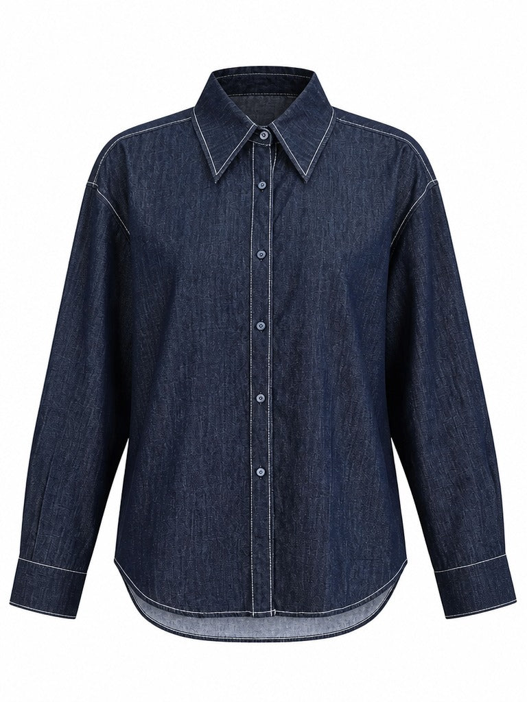 Grounded Oversized Denim Shirt
