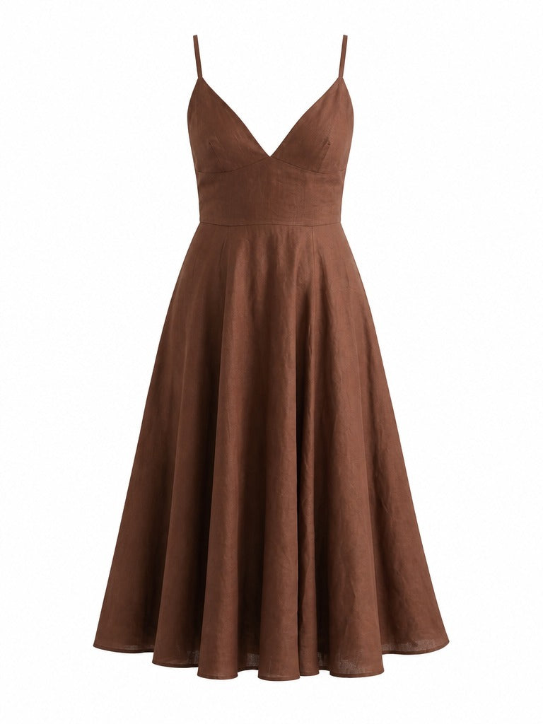 Ethereal A-Line Midi Dress