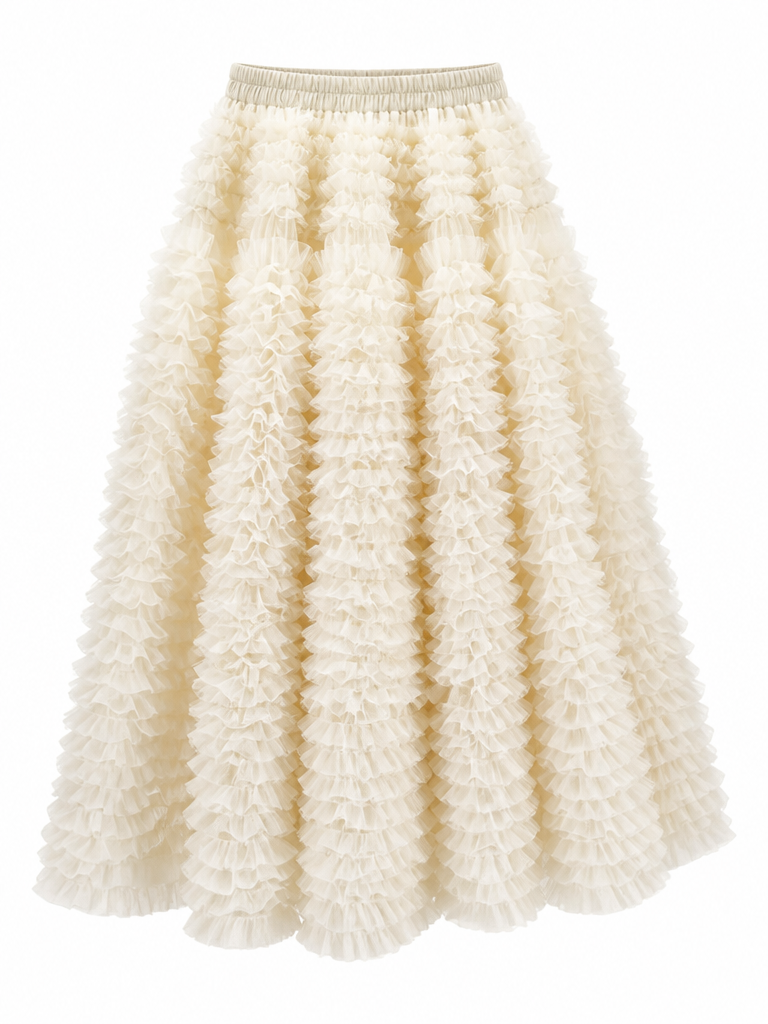 Limitless Tiered Chiffon Maxi Skirt