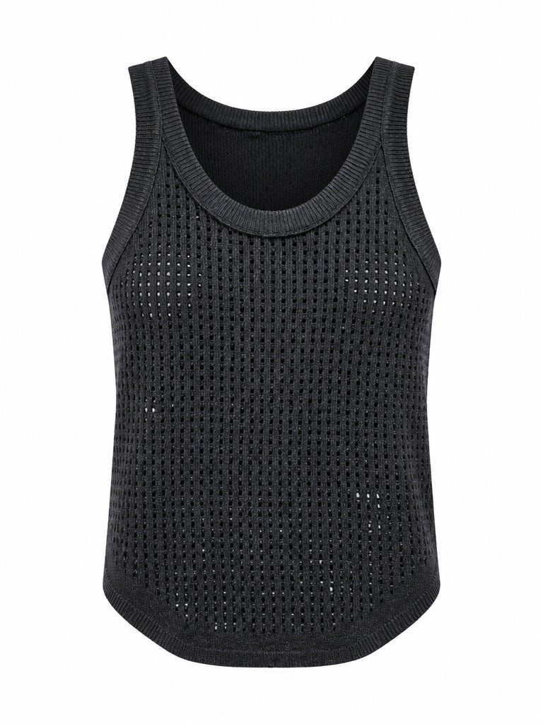 Radiant Rhinestone Knit Tank Top