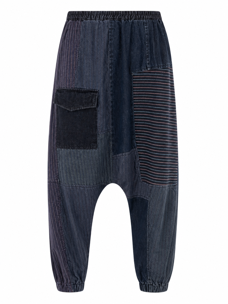 Free Spirit Denim Patchwork Harem Jeans