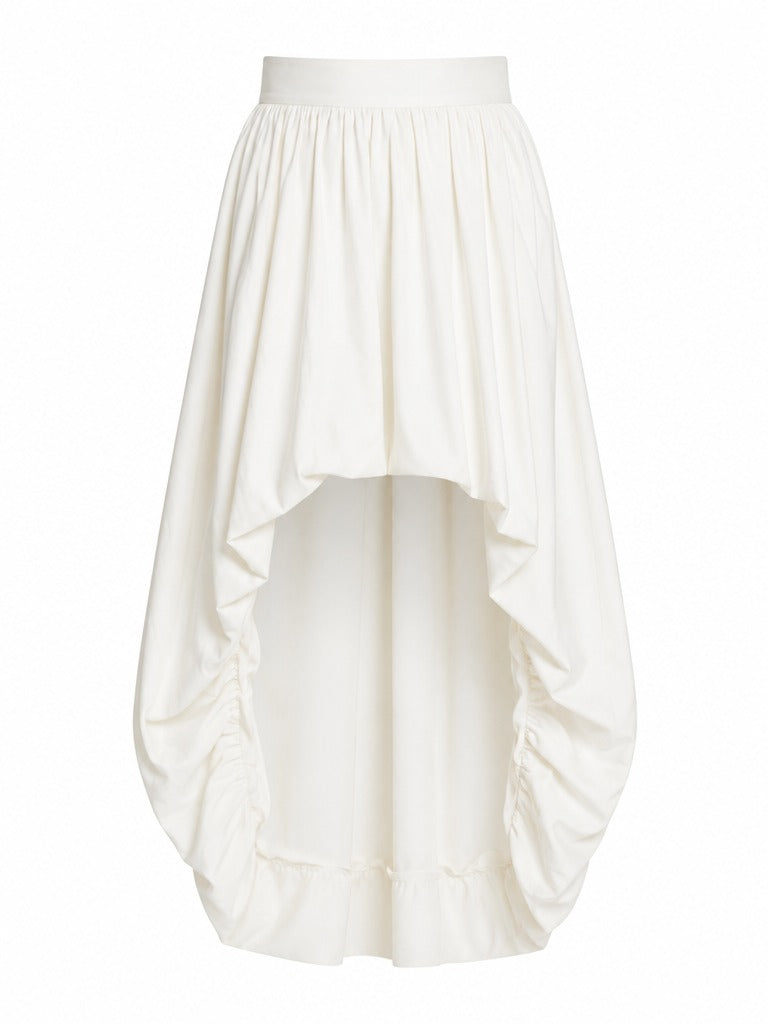 Free Spirit White Irregular Maxi Skirt