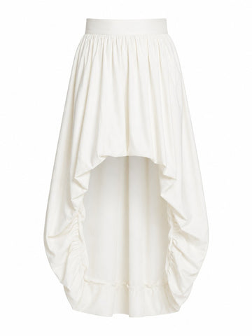 Free Spirit White Irregular Maxi Skirt