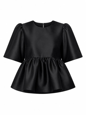 Elegant Ruffled Peplum Blouse
