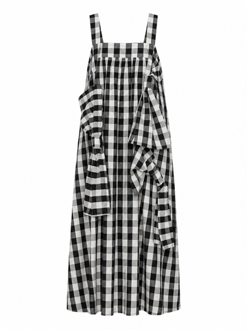 Sovereign Plaid Patchwork Maxi Dress