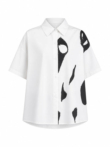 Audacious Printed Oversized Blouse