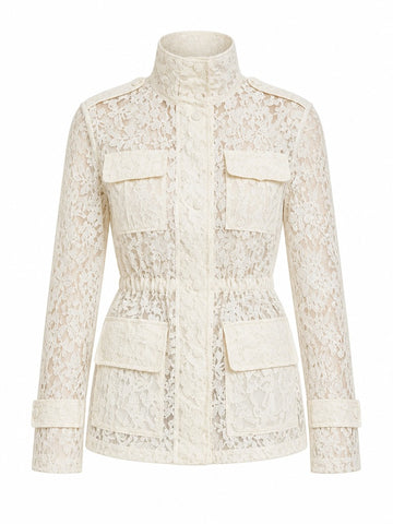 Elegant Floral Lace Jacket