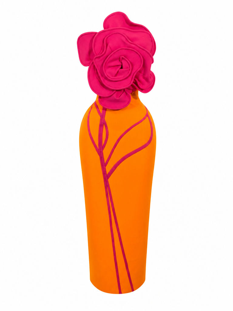 Fierce Strapless Bandage Maxi Dress