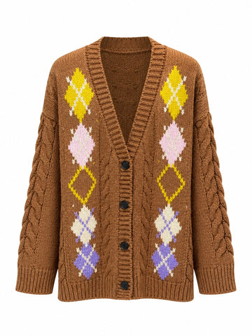 Unique Embroidered Knit Cardigan