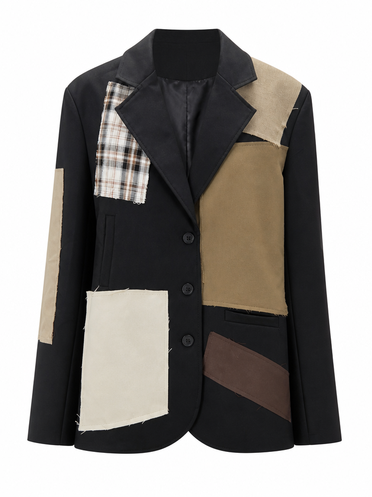 Audacious Patchwork Loose Blazer