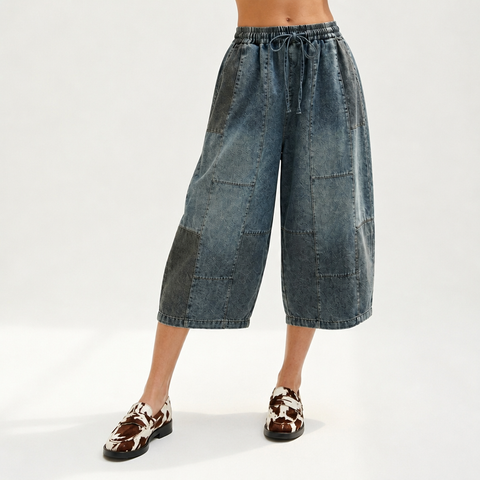 Boundless Washed Denim Wide-Leg Jeans