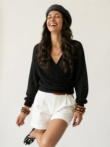 Confidenct Knit Wrap Cardigan