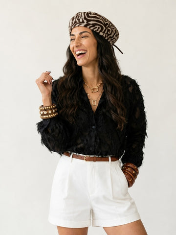 Untamed Fringe Loose Blouse