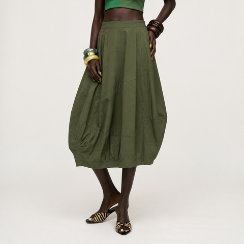 Unique Irregular Cotton Asymmetrical Skirt
