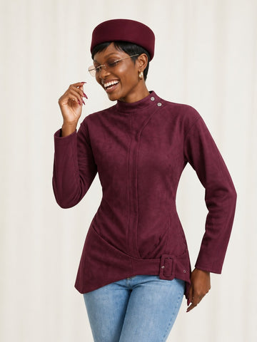 Confident Slim Belted Jacket