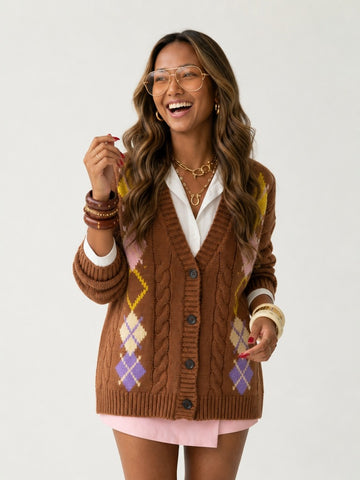 Unique Embroidered Knit Cardigan