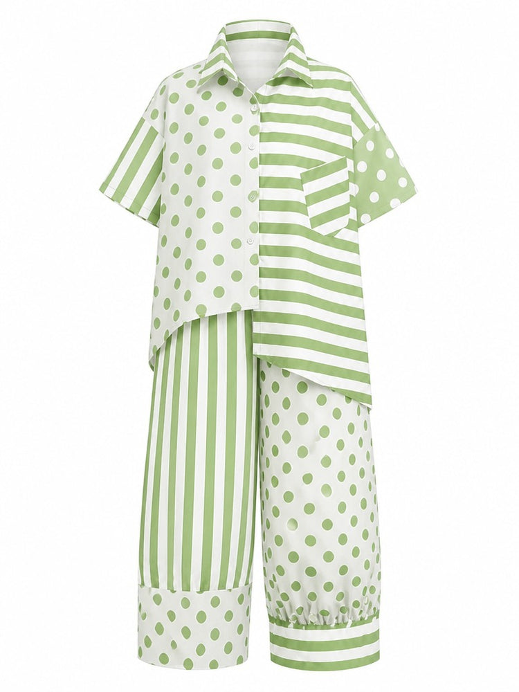 Audacious Printed Loose Two-Piece Set