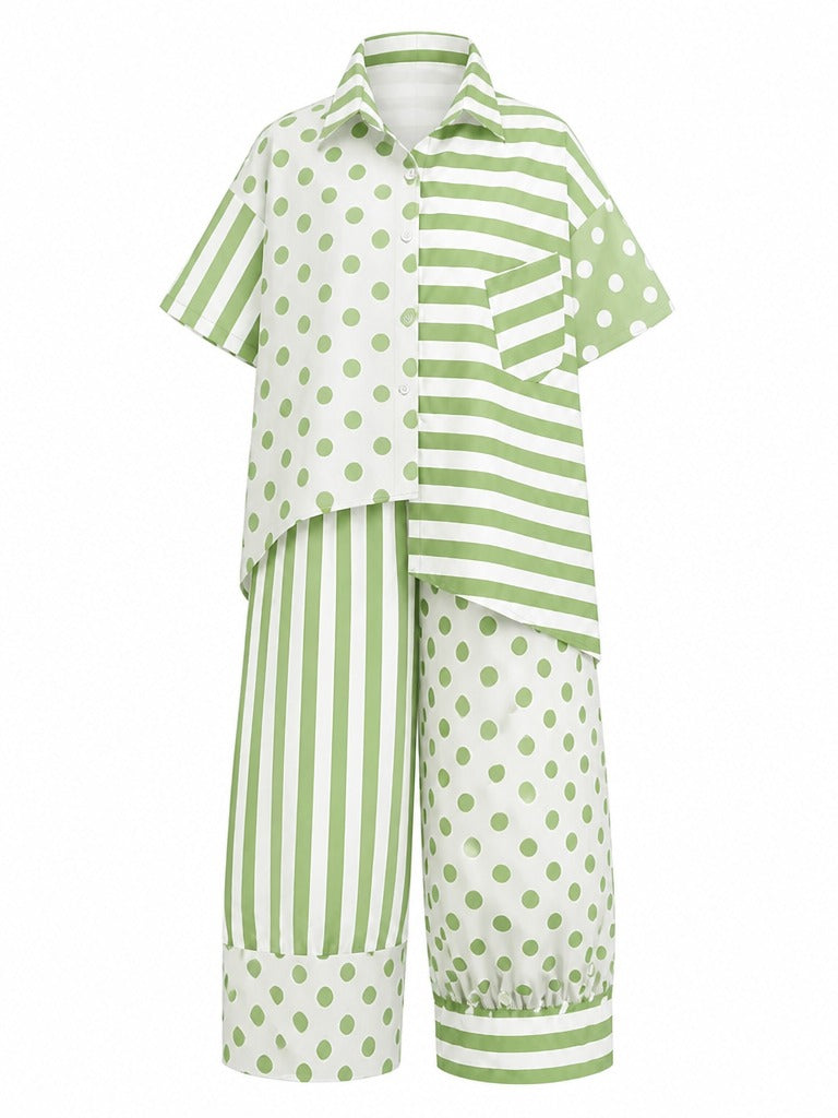 Audacious Printed Loose Two-Piece Set