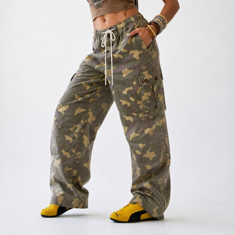 Untamed Camo Wide Leg Pants