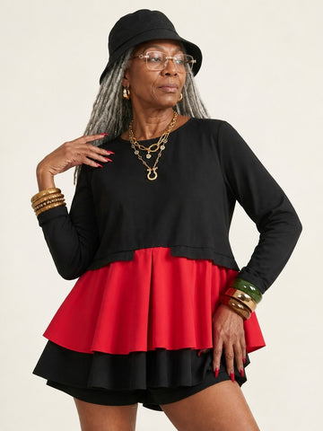 Audacious Ruffled Layered T-shirt
