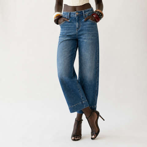Confident Cropped Denim Jeans