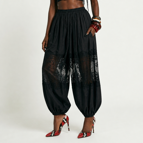 Audacious Pleated Lace Bloomers