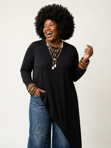Grounded Loose Irregular T-Shirt