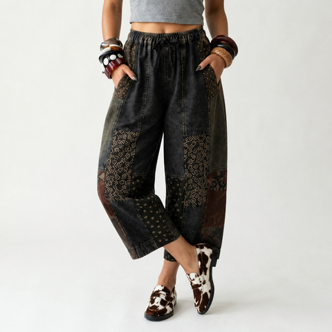 Wanderlust Patchwork Loose Jeans