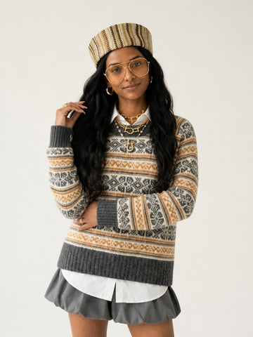 Wanderlust Fair Isle Knitted Sweater