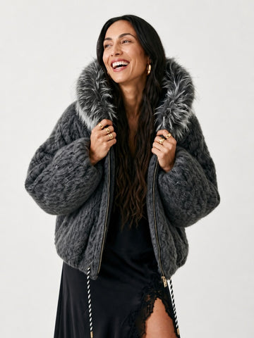 Grounded Oversized Faux Fur Coat