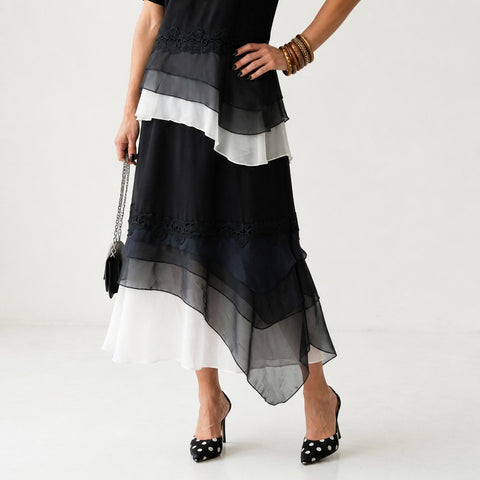 Unique Layered Flowing Two-Piece Set