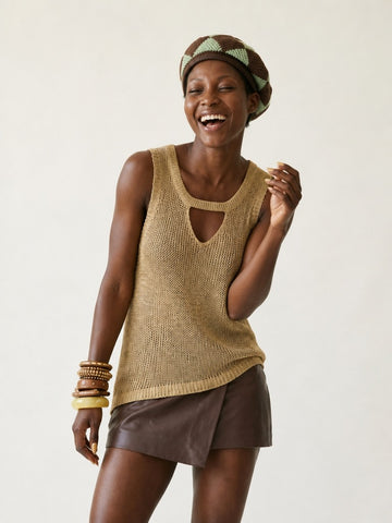 Vibrant Sequin Knit Camisole