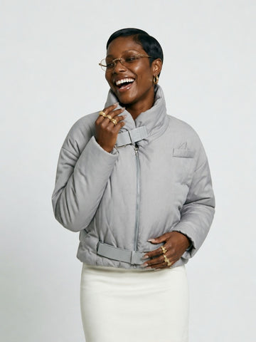 Audacious Belted Puffer Jacket