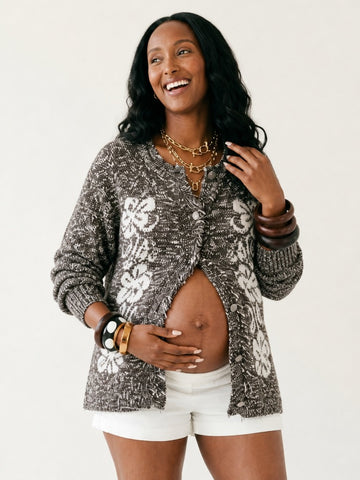 Chosen Jacquard Knit Cardigan