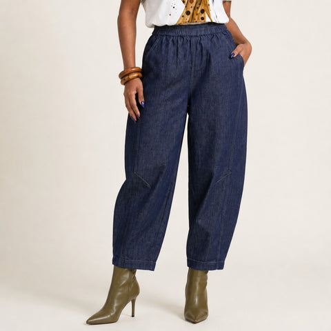 Grounded Wide Leg Denim Jeans