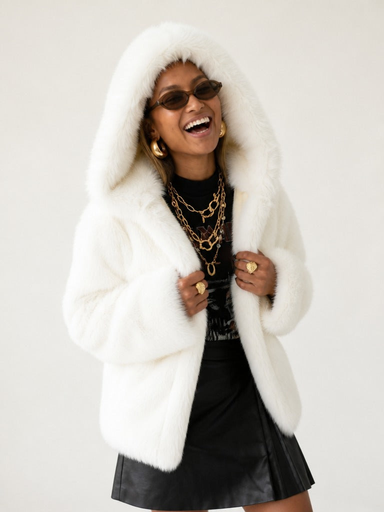 Radiant Oversized Faux Fur Coat