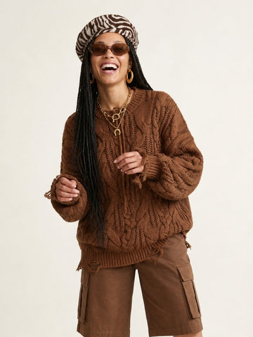 Grounded Chunky Knit Sweater