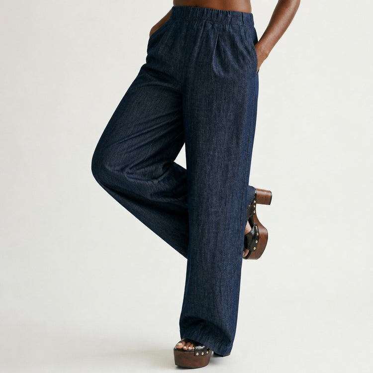 Boundless Wide-Leg Denim Jeans