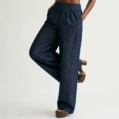 Boundless Wide-Leg Denim Jeans