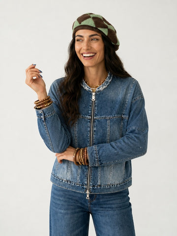 Untamed Washed Loose Denim Jacket