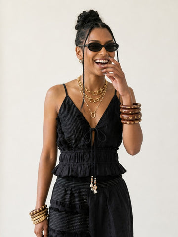 Free Spirit Cotton Ruffled Cami