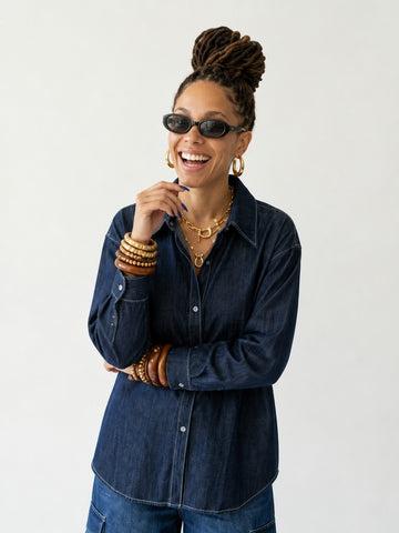 Grounded Oversized Denim Shirt