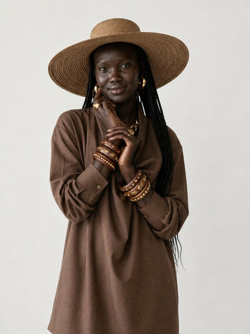 Grounded Draped Loose Blouse