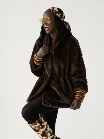 Elegant Oversized Fluffy Jacket