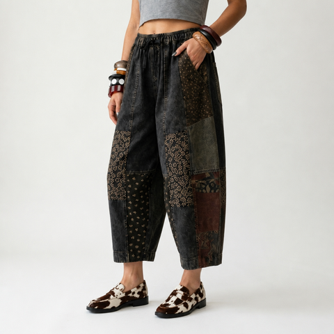Wanderlust Patchwork Loose Jeans