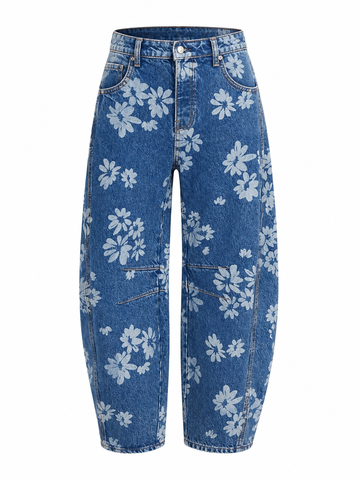 Free Spirit Floral Wide Leg Jeans