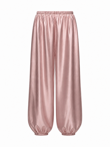 Elegant Satin Balloon Harem Pants