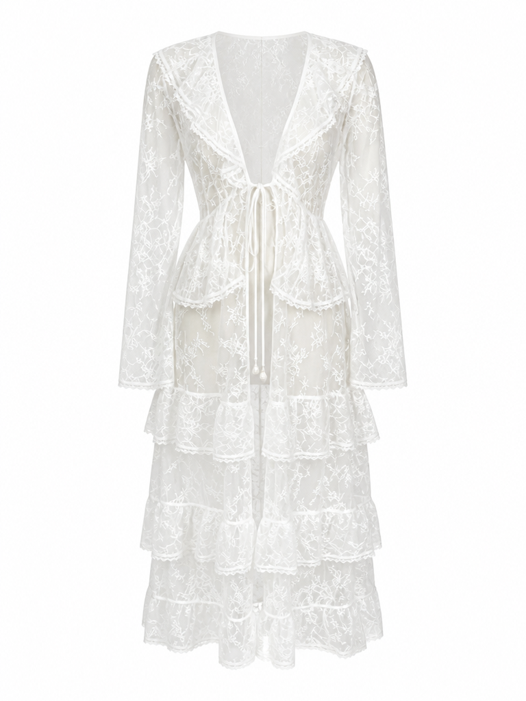 Free Spirit Floral Lace Kimono