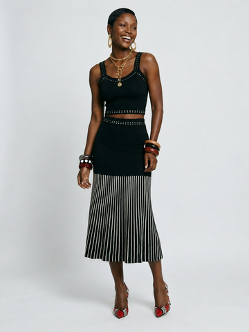 Ethereal Ribbed Pleated Two-Piece Set