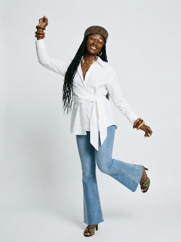 Confident Asymmetrical Wrap Blouse